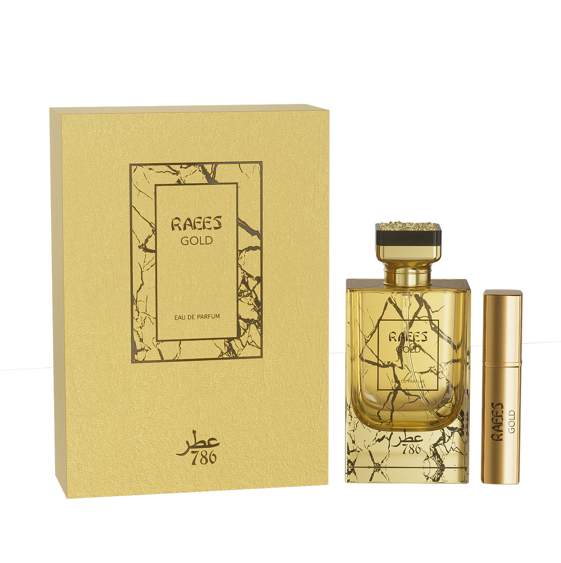 Jo Milano/786 Raees GOLD Men's Fragrance 3.4floz Eau De Parfum NEW *JPG ELIXIR*