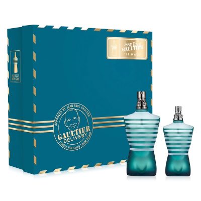 Men's 2-Pc. Le Male EDT Gift Set NIB Jean Paul  Gaultier 4.3 oz/+1.4 oz spray