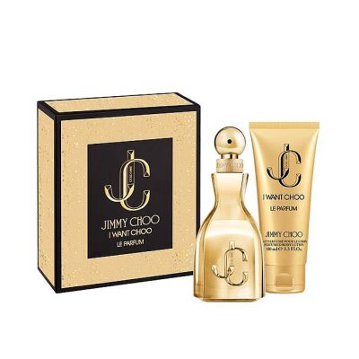 JIMMY CHOO I WANT CHOO “LE PARFUM” 2PC SET 2.0 EDP SPRAY + 3.3 B/LOTION