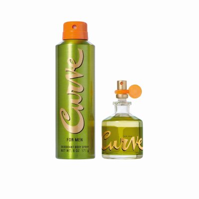 CURVE for Men 2 pcs GIFT SET 2.5 oz Cologne Spray + 6 oz Deodorant Body Spray